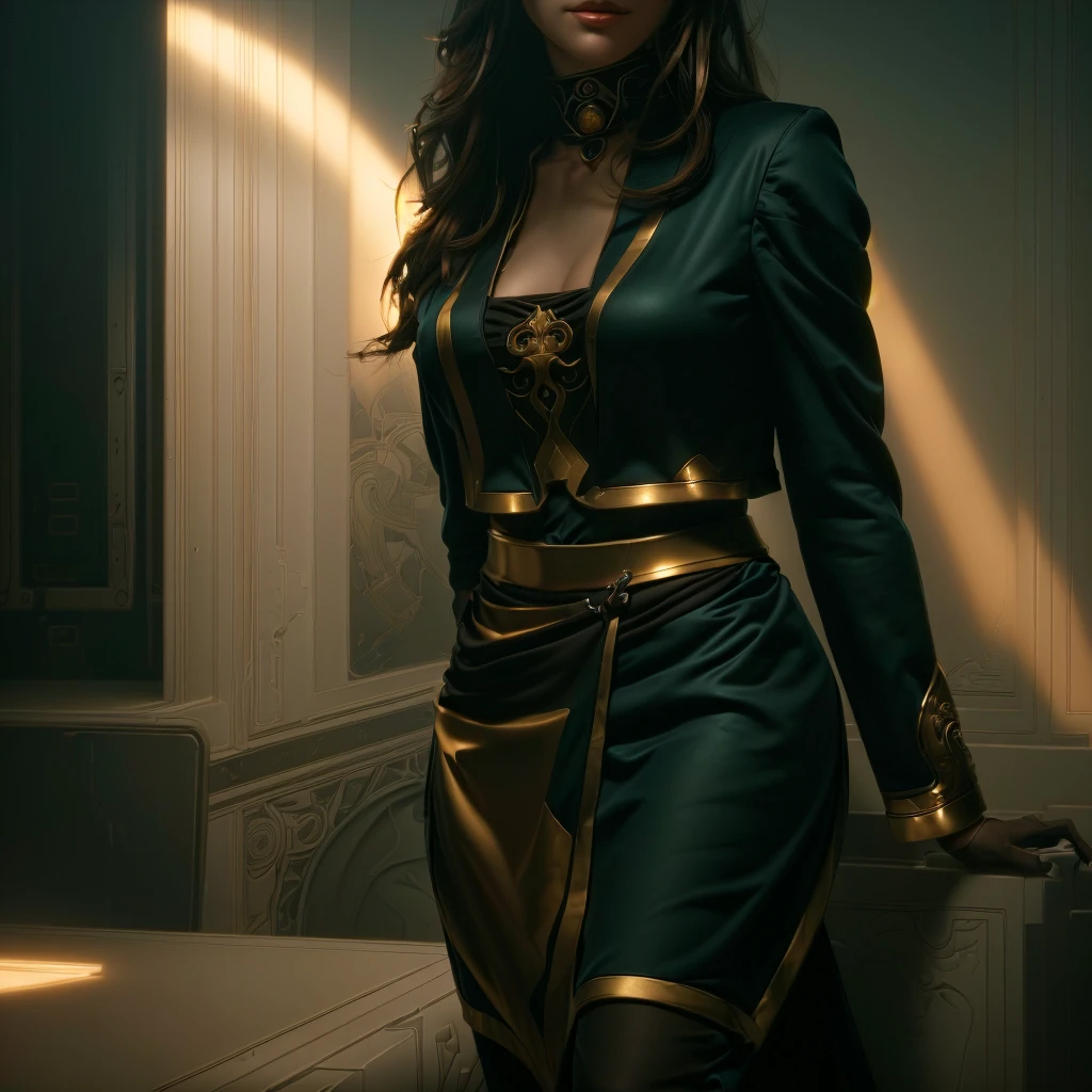 masterpiece, best quality, (extremely detailed CG unity 8k wallpaper), (best quality), (best illustration), (best shadow), absurdres, realistic lighting, (Abyss), beautiful detailed glow, art by PeterMohrBacher,