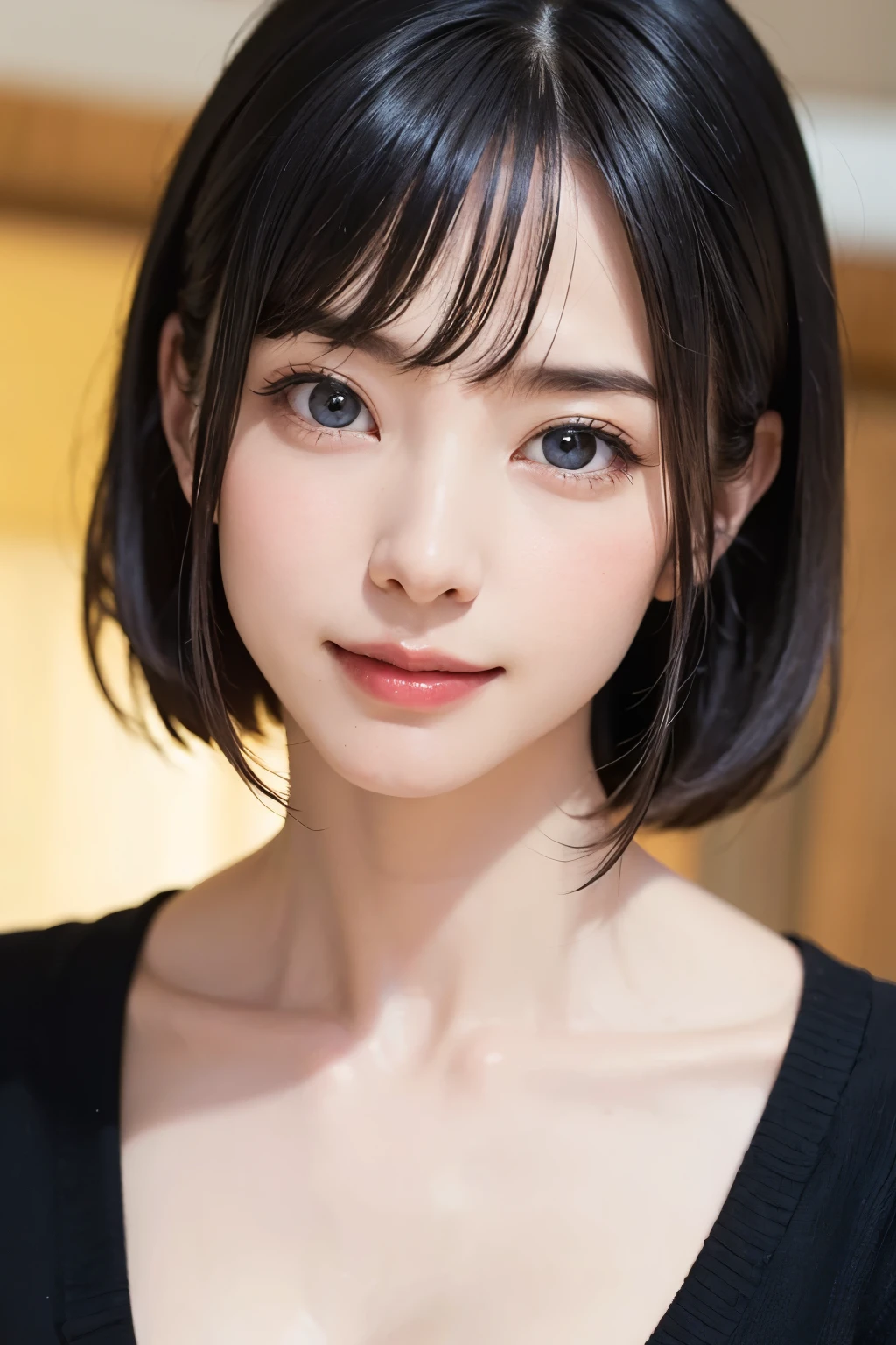 (Tabletop, Highest quality、Very attractive adult beauty、Add strong highlights to the eyes、Look closely at the camera:1.4、A beautiful woman with mature charm、Ideal body type、Perfect Anatomy、Short brunette bob、Shiny Hair、Lip gloss),One Girl, alone, 明るい茶色のShiny Hair, scarf,Realistic, Looking at the audience、Please tilt your head a little, Bright colored crystal light blue eyes, 短いShiny Hair、 chestの中央に穴が開いた白いタートルネックの服,chestの真ん中に丸い穴が開いたセクシーな白いタートルネックのニットセーター、 lips, Lip gloss，prohibit, Upper Body、Big eyes、eyelash、Face is a little red、Embarrassing)、((Italian road system in winter))、((Short hair with bangs、Big eyes、Give students a very strong highlight、{hugeな|big|hugeなな|Mega} chest:1.4、very bigger chest、Gazing at the audience、Very beautiful beauty、Listen carefully、Long neck、Laugh a little、Beautiful Teeth、Laughing with your mouth open、Heart-shaped pupils))、28 years old、Very cute supermodel、{huge|big|hugeな|Mega} chest, chestの谷間、A very picturesque background、Beautiful out-of-focus background