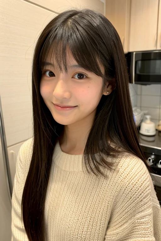 Beautiful Japanese girl, 17 years old, mole