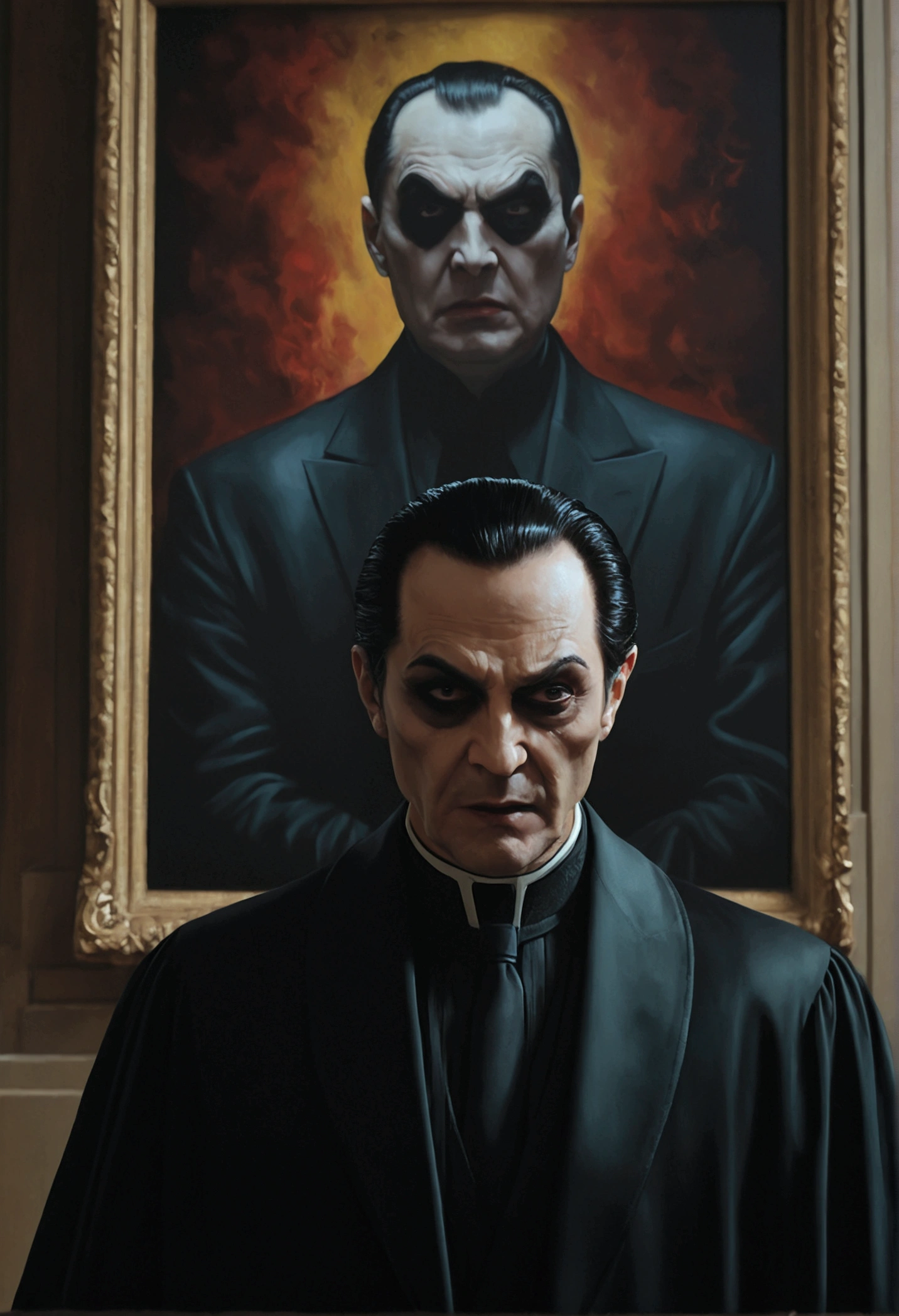 painting of the year (masterpiece) (4k) ((the man of evil)) (every accusation is a confession)