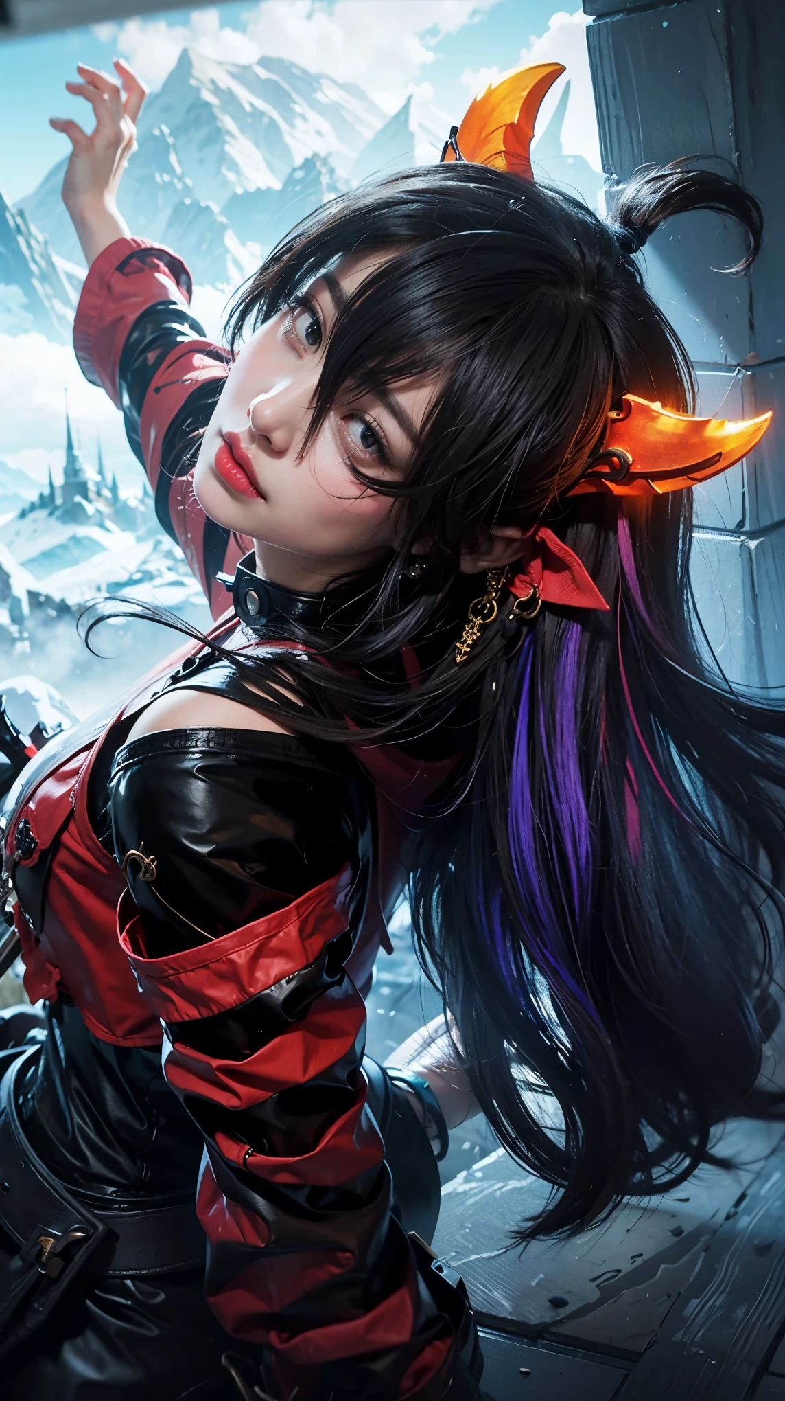 close up of a girl or woman (K-Pop idol),wear a hood  , big booobs ,  shadowbringers cinematic, 4 k detail fantasy, a beautiful fantasy empress, game cg, xianxia fantasy, xianxia hero, 2. 5 d cgi anime fantasy artwork, cinematic goddess close shot, ruan jia and artgerm, wow 4 k detail fantasy, hyper-detailed fantasy character, high definition, hyper- detailed,perfect, fantastic, detailed facial and body skin texture, detail vagina (pussy), detail eyes, detailed everything, hyper realistic.