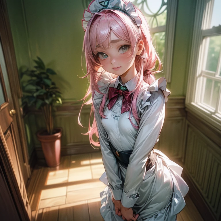 , 2 girls, ((masterpiece)), (top quality), (small breasts: 1.4), (HD human skin color), (HD, super HD), (perfect eyes), (perfect and delicate fingers), (top quality, super HD), (highly detailed), 8K, photo quality, (((amazingly cute girl)), (HD, face focus, soft light, super HD, RAW high resolution CG Unity 8K wallpaper girl), (HD, face focus, soft light, super HD, RAW high resolution CG Unity 8K pixels), (HD), (young eyes), (perfect eyes), (detailed), (girl: 1.4), (cute korean idol), (cute girl: 1.4), (detailed face and attractive skin), (slim body), (detailed, super HD), (detailed), (korean idol: 1.4), (cute girl: 1.4), (detailed elementary school student), (detailed, super HD), (high resolution information, super HD) Best quality, Face focus, Soft lighting, Super HD, (Realistic: 1.4), RAW High resolution CG Unity 8K Ears, Face drawing, (High definition of human skin color), (High definition, Super HD), (Viewer), Full body, Strange shape, Realism, Slim body, Buttocks, Thin legs, Big eyes, Long eyelashes, Young heart-shaped lips, (Female hand: 1.4), White panties (Realistic: 1.4), (Hair removal, Hymen, Pubic hair, Clitoral, Vestibular, Labia minora, Labia majora, Clitoral, Clitoral Circumcision, Urethra, Vagina, Vaginal opening, Perineum), (Realistic: 1.4), Incredibly detailed, Outrageous, Ultra high definition, Very detailed, Best quality, One woman, Alone, Good hand, Perfect hand, Apron cut, Blush, Ribbon, Bow tie, Ruffled apron, Ruffled, Long sleeves, Maid, Maid apron, Maid headdress, Waist apron, White apron smile BREAK Finger in mouth, Raise index finger, Shhh, Cowboy shot, Look at viewer, BREAK Slim, Cute, Perfect symmetrical face, Very cute girl, Very cute face, Very detailed eyes, Very detailed hair, Very cute, Very beautiful, Holiday, Flower, Girl name, Leaf, Indoor, Open door, Plant, Flower pot, Vines, Window, White broken (Pink: 1.2) hair, Green eyes, Long hair, Medium chest, Bangs, Eyebrows visible. Visible.