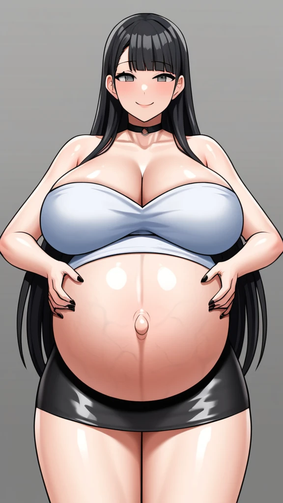 score_9, score_8_up, score_7_up, score_6_up, BREAK source_fate, minamoto no raikou, purple hair, purple eyes, 1girl, huge breasts, completely nude, curvy, erotic, lactation, mature female, model pose, modeling, naked, dark nipples, pregnant, pussy, sensual, sexy, sexually suggestive, solo, standing, thighs, uncensored, upper body, earrings, jewelry, nipple piercing