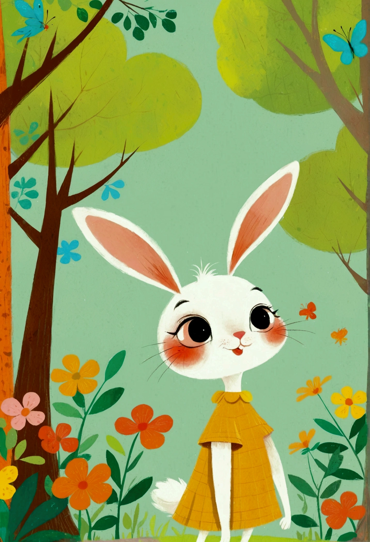 Cartoon animals and illustrations in the forest, Storybook illustrations inspired by Mary Blair, Trending on Behance, Process art, colorful Children&#39;s Book Illustrations, Children&#39;s illustrations, Children&#39;s Book Illustrations, Children&#39;s Book Illustrations, Children&#39;s illustrations, Forest with rabbits, Color illustrations, children illustration, Bizarre forest, Children&#39;s Book Illustrations, Children&#39;s Book Illustrations