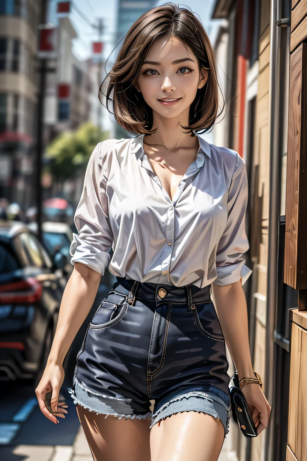 (masterpiece:1.2, Highest quality), (Realistic, photoRealistic:1.4), Beautiful illustrations, 
Looking at the audience, whole body, Front view:0.6, 
1 female, 40 years old, Tight waist、Beautiful Hair, Beautiful Face, Beautiful and detailed, Beautiful clavicle, Beautiful body, Beautiful , Beautiful thighs, Beautiful legs, Beautiful fingers, Perfect Anatomy:1.3, Perfect Anatomy、(Casual Fashion)