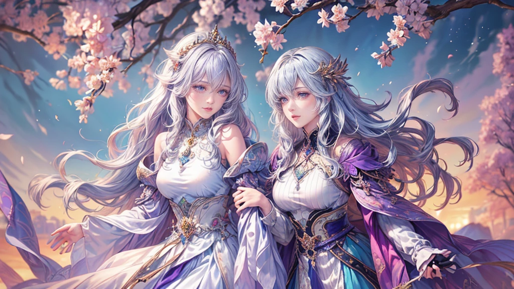 One Girl,Highest quality, Very detailed, beautiful, Exquisite, 16K, Full HD,(garden,Please 寝る on your side),((Sparkly and soft layered dress)),A large and beautiful dress inspired by rose flowers, Hanabubuki,The screen is surrounded by flowers,Frills,Rhinestones are adorned、Intricately wavy ball gown,(Art Station, Fantasy art:1.2), pastel colour、Gradient Hair, tiara,anklet,Purple eyes, Long eyelashes, beautiful Purple eyes,Pale pink cheeks,Golden Hour, Dazzling Light, Warm lighting,Bright light,Romantic light