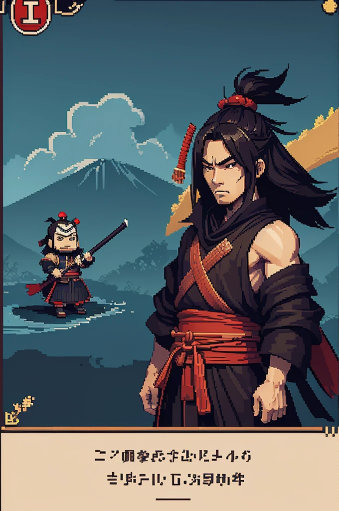 Samurai from a 2d pixel art style RPG game