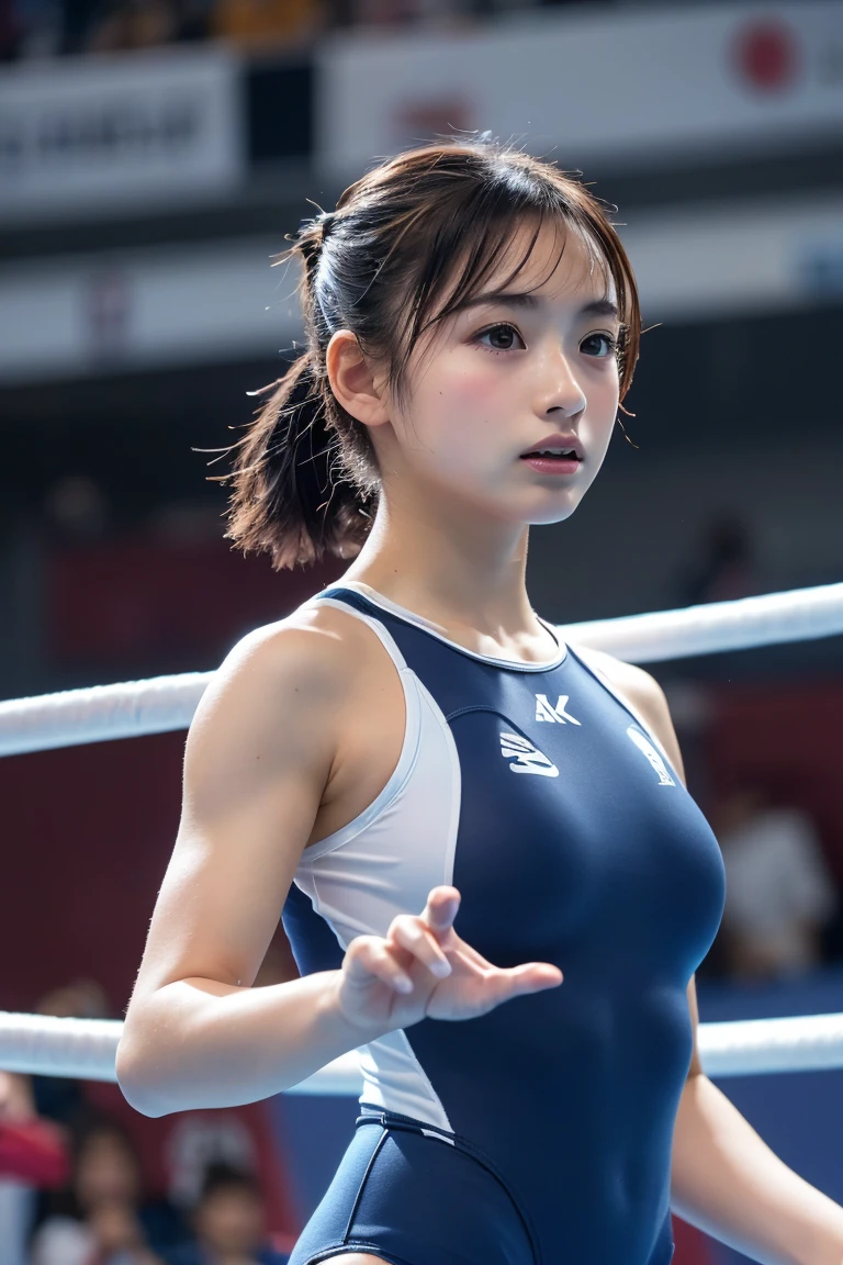(8k, RAW Photos,highest quality, High resolution:1.1), (Ultra-realistic:1.4),(Realistic, Realistic:1.3),The Beauty of Japan、((Upper Body:1.3))、Gymnastics Team - Flexible Leotards and Grips
