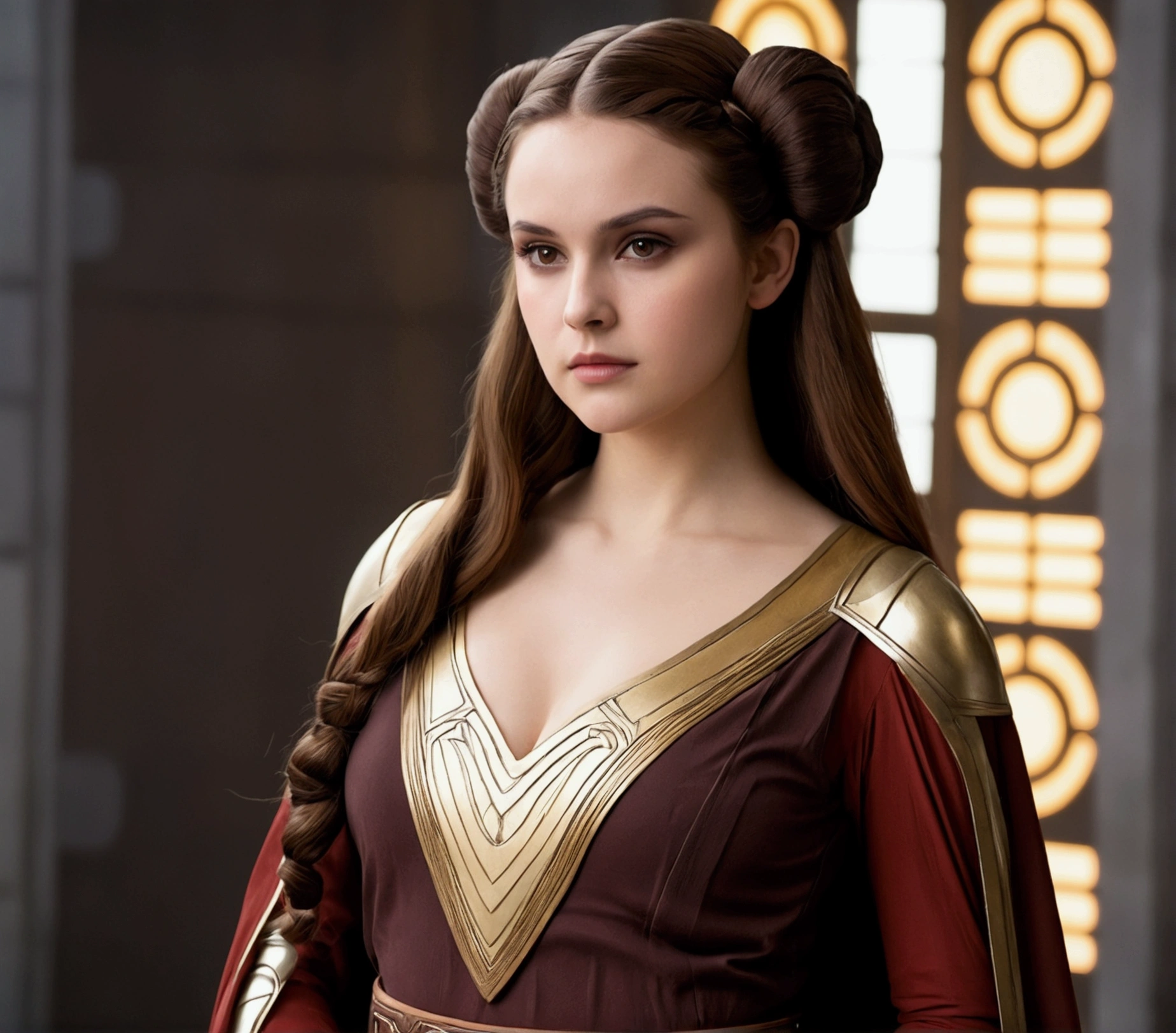 (Padme Amidala) in an erotic dress