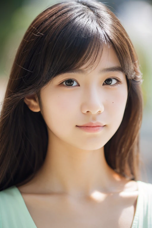 lens: 135mm f1.8,(Highest quality),(Tabletop:1.1), (Beautiful 14 year old Japanese girl), (Moisturized lips), Narrow eyes, double eyelid,Delicate clavicle,Flat Chest,Shortcuts, shame, A faint smile,
(Spotted sunlight:1.2), Dramatic lighting,
(strapless white camisole), (Sunburned skin:0.2),Full body photo、Full Body Focus