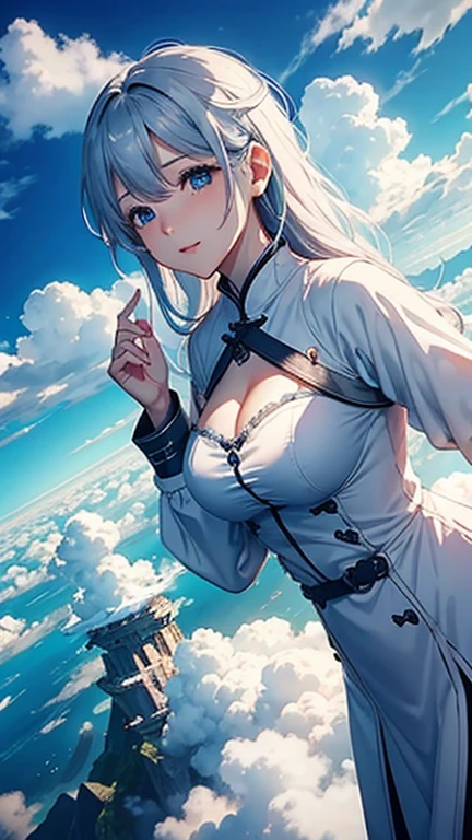 a cloud、From above the clouds、Daytime、Fantasy,View only、