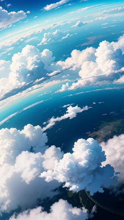 a cloud、From above the clouds、Daytime、Fantasy,View only、