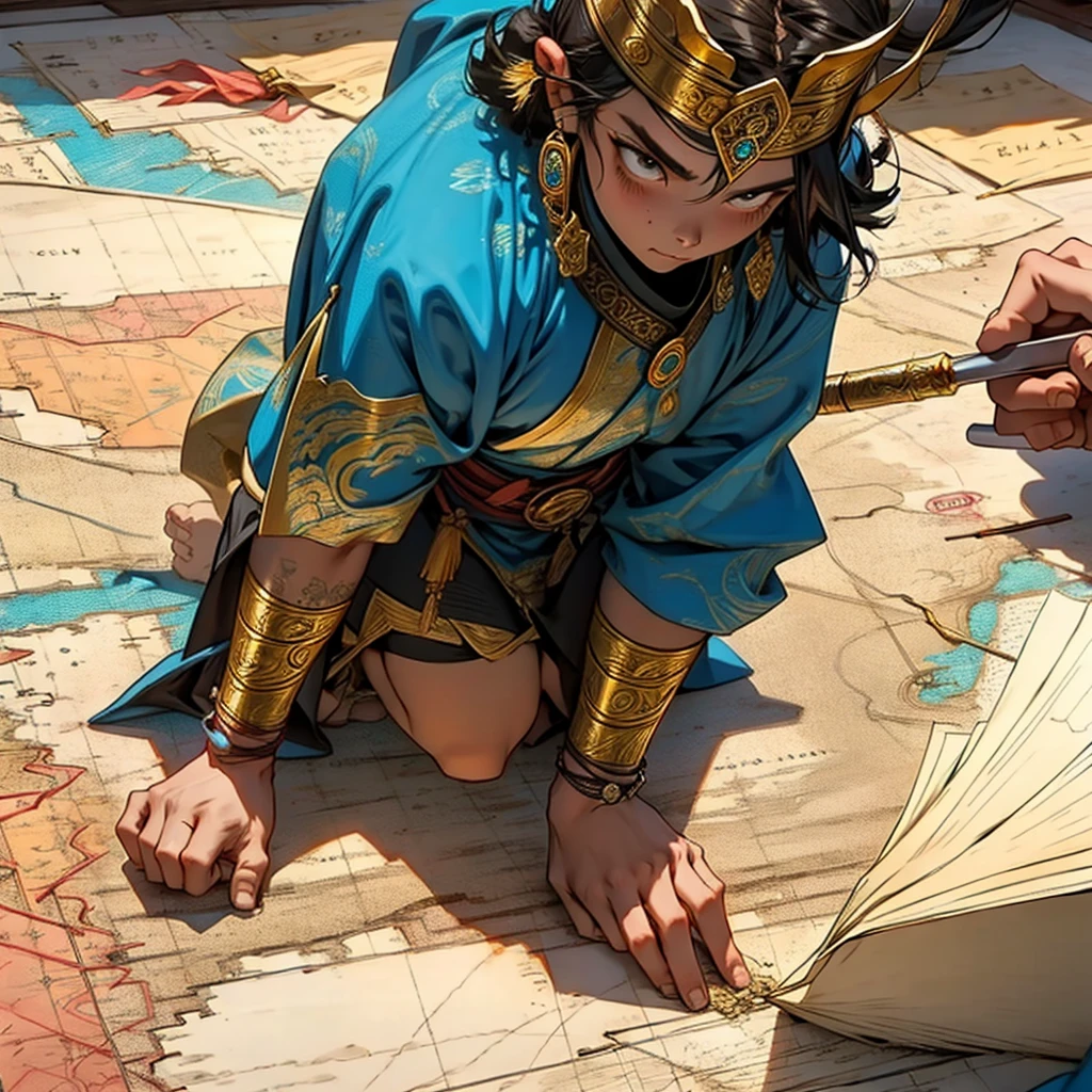 map，map三个区域，Gold，Turkic，Huns，