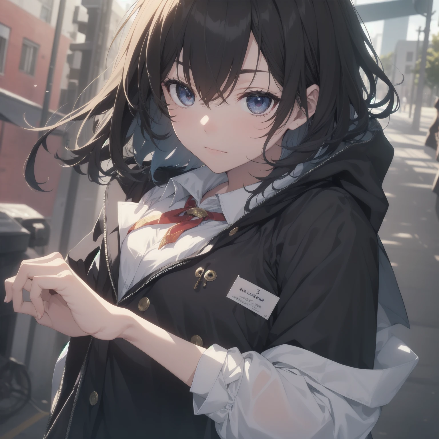 ultra-absurdres-Top quality by artist God, ultra-detailed, high resolution, anime moe artstyle, best anime 8k konachan wallpaper, pixiv contest winner, pool:2810, perfect anatomy,break, 1girl, (Please draw a girl walking sleepily to school alone. )break,(Solo,little female, 13-year-old:1.3),Full limbs, complete fingers,a junior high school student, (very short hair), short cut, flat chest, , small butt, small black eyes, beautiful detailed eyes, well-proportioned iris and pupils, expressive eyes, highres detailed hair, soft expression, salor school_uniform, sailor collar, serahuku, bow, pleated skirt,(Detailed Lighting), (Detailed background), in the School commute route. break,super detailed skin, Best cinematic lighting powered by famous artist, 8k,beauty illustration,photoshop_(medium),very aesthetic,break,((artist:nekotoufu )), artist:clamp ,artist:carnelian ,artist:kantoku ,