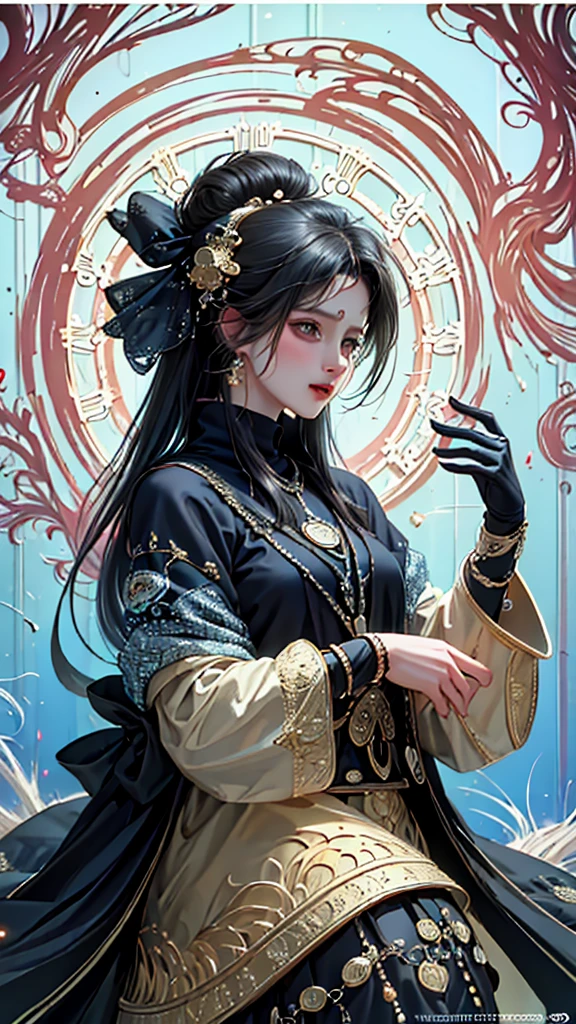 (masterpiece, top quality, best quality, official art, beautiful and aesthetic:1.2), (1girl), extreme detailed,(fractal art:1.3),colorful,highest detailed