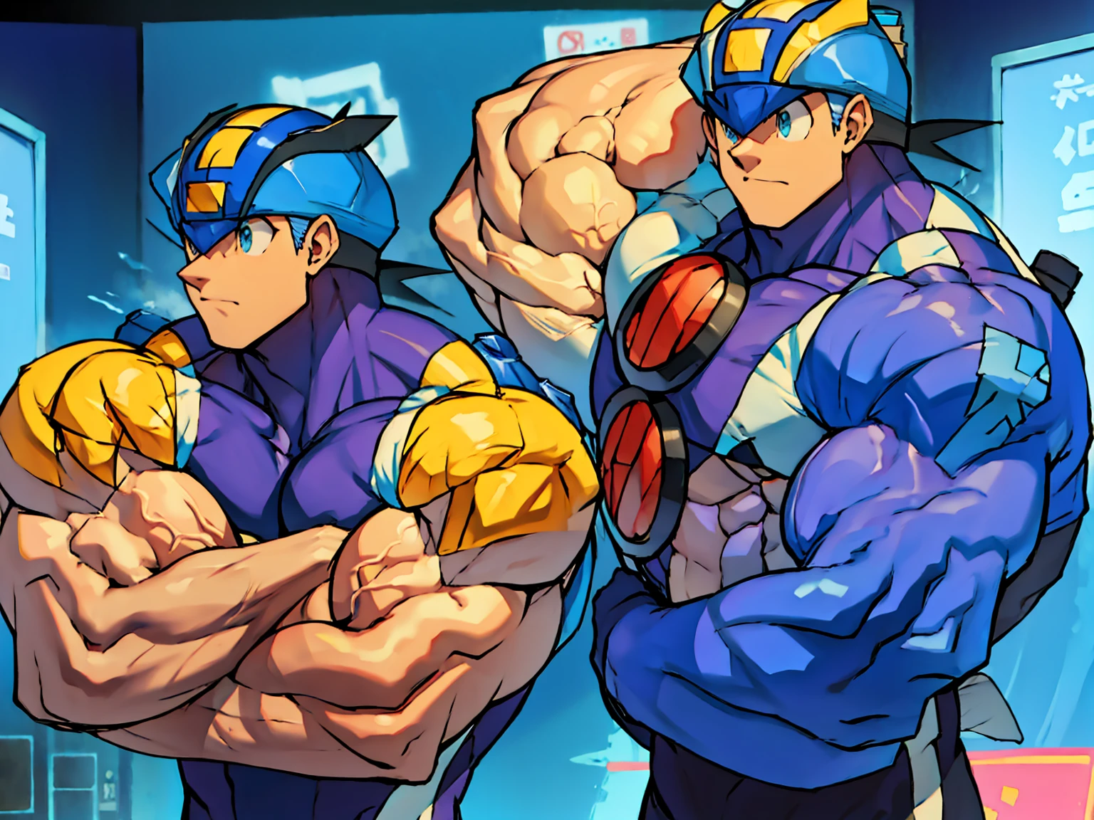 Huge muscles,Rockman