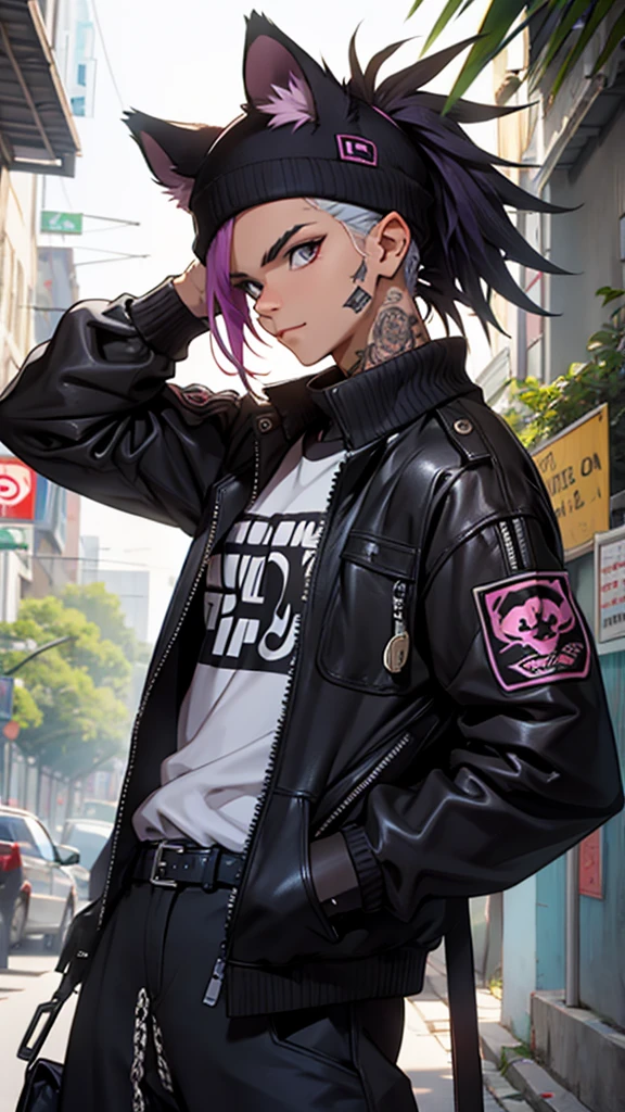 Young boy, rocker, rock punk