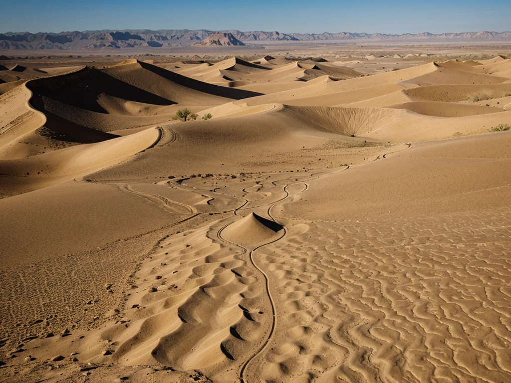 desert with flat terrain