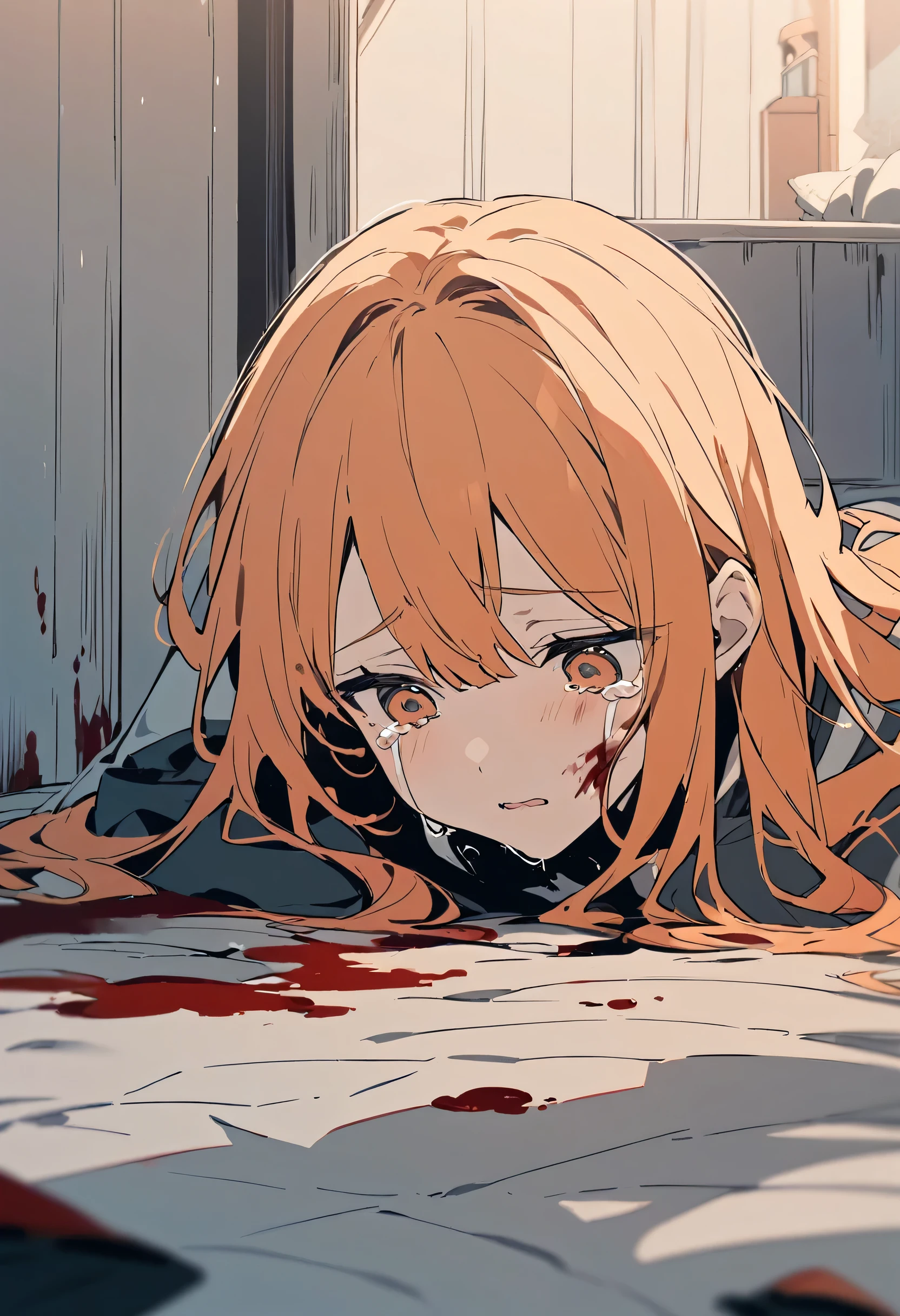 lying、vaginale,Sex、Hardcore、Nipples、Raped by a scary yankee、Deepthroat、Oral sex、Blowjob、Penis insertion、Pussy、Covered in semen、Many large bruises、Girl、Girl、Short、Younger、Lower school year、Baby Face、flat chest、Watery eye、Marks of being beaten、Violence、Scared、At elementary schools, parks, homes, etc.、Bandage、Fashionable clothes、Dynamic Angle、masterpiece、best quality、ultra-detail、scar、My hair is messy、scream and ask for help、Your clothes are torn、Butt