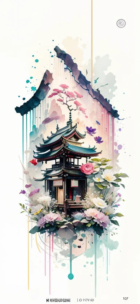 (Art by Numbers,Inks and washes:1.2),Nobody, Mountain々, wood, Rivers,Flowers,Lotus flower,Purple Flower,沢Mountainの花(Oriental elements, Chinese colors, Senior Color Matching), (3D sculpture,Rendering with Octane,Volumetric Light,Natural soft light,), (Very delicate:1.2, Losing focus:1.2, Very colorful, Cinema Lighting, Chiaroscuro,Ray Tracing), masterpiece, Super rich,Very detailed,8k, Zurrison_style_wonderful_wall