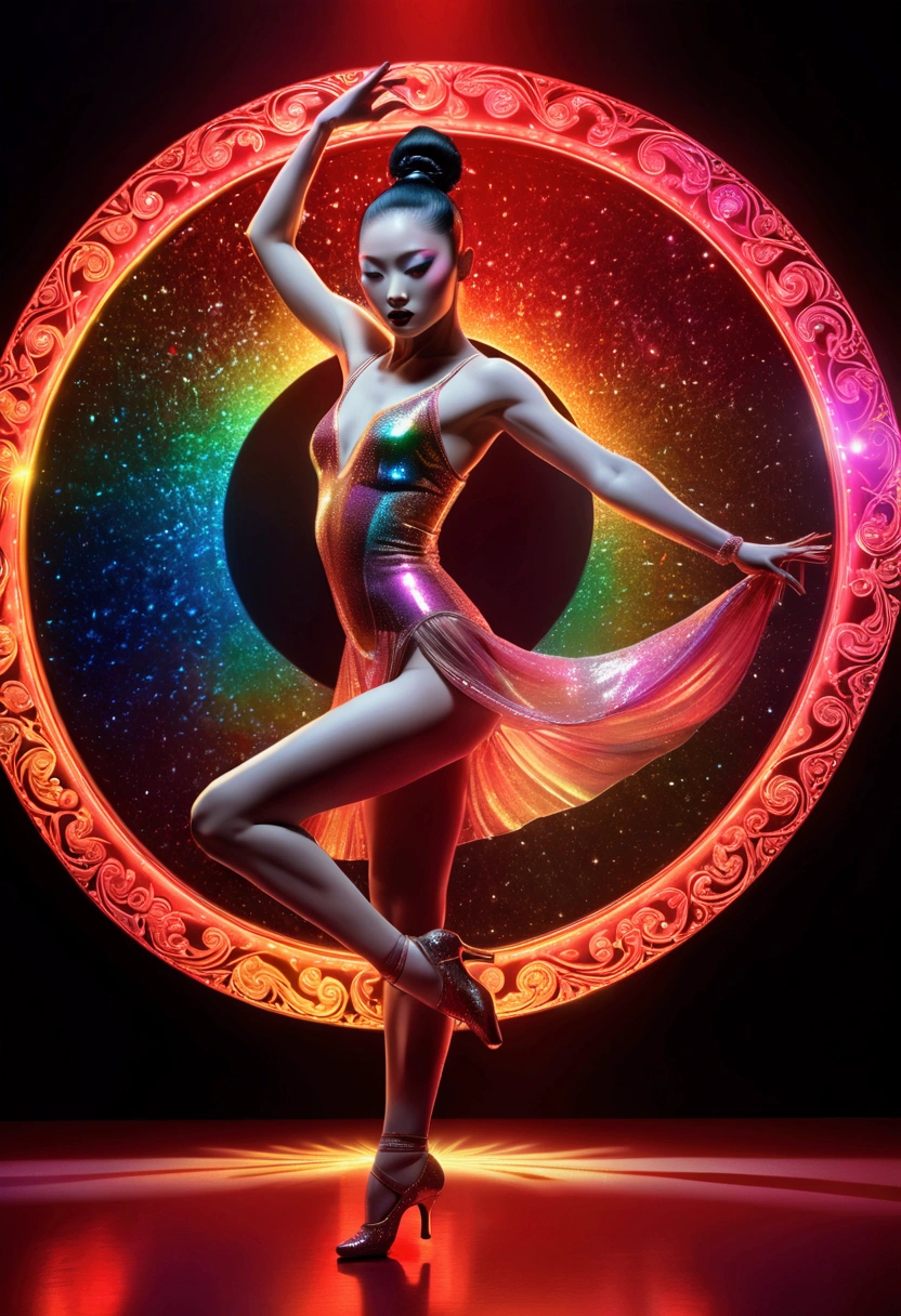 (Ultra-realistic Spain Dancer), captivating chiaroscuro, dynamic movement, full body, award-winning, cinematic still, emotional, vignette, dynamic, vivid, (masterpiece, best quality, photorealistic, Professional, perfect composition, very aesthetic, absurdres, ultra-detailed, intricate details:1.3)