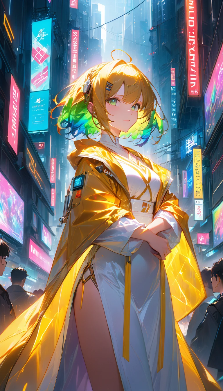 Browsing Caution,((masterpiece,Highest quality,4K)),score_9, score_8_Excellent, score_7_Excellent,anime,Rainbow Hair,Golden costume,anime girl, sword, Graduate School of Science - fi, Graduate School of Science - fi, Graduate School of Science - fi, Graduate School of Science - fi, Graduate School of Science - fi, Graduate School of Science - fi, Graduate School of Science, digital cyberpunk - anime art, badass anime 8 k, anime epic artwork, anime wallpaper 4 k, anime wallpaper 4K, anime art wallpaper 4K, anime art wallpaper 4 k, digital cyberpunk anime art,