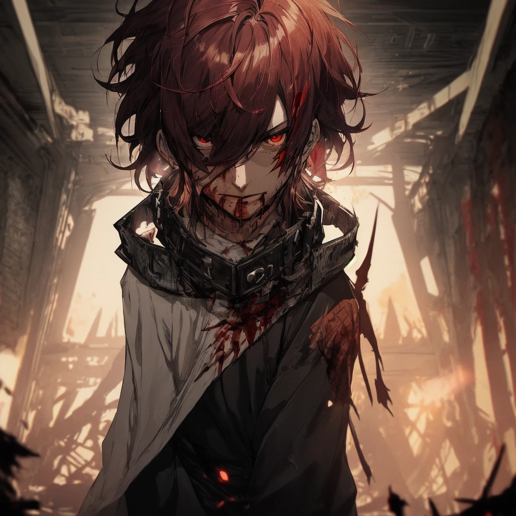 (dark shot: 1.1), epic realistic, 1male, height is acnologia human form from fairy tail, long spikey black and red hair, built muscular, dargon eyes are dark crimson, im wearing a tight-fitting black shirt, (which also bears my blood red draconian markings), body bears the same blood red marking, sharp red claws around the neck, a sash around the waist, a gold arm ring tightened around the right upper arm, and baggy pants, acnologia from fairy tail, black and red color scheme, grunge aesthetics!!! graffiti tag wall background, art by Greg Rutkowski and artgerm, soft cinematic light, Adobe Lightroom, darkroom, HDR, intricate, highly detailed, (depth of field: 1.4), faded, (neutral colors: 1.2), (hdr: 1.4), (muted colors: 1.2), hyper-detail (artstation: 1.4), cinematic, warm light, dramatic light (complex details: 1.1)
