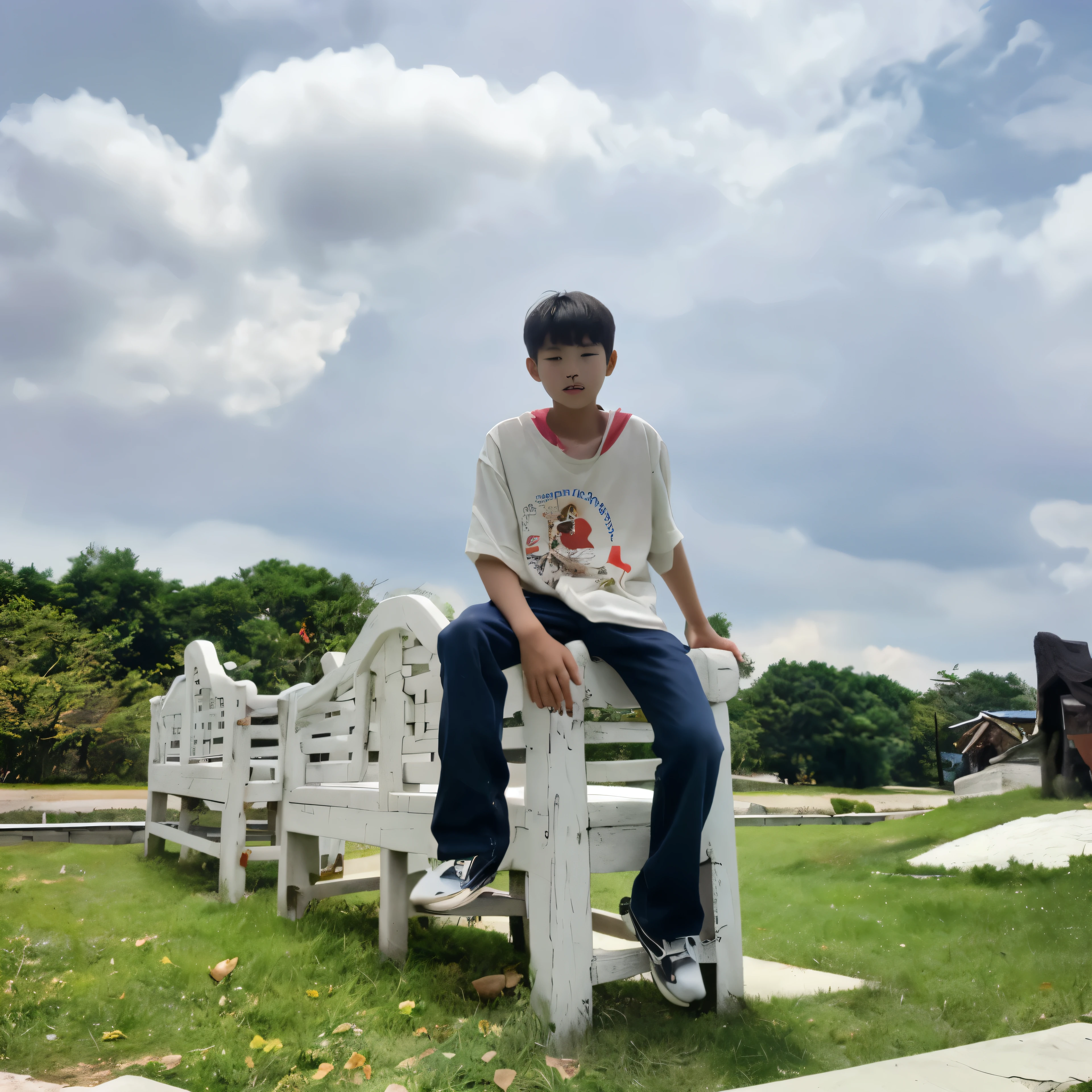 A cute korean baby boy age