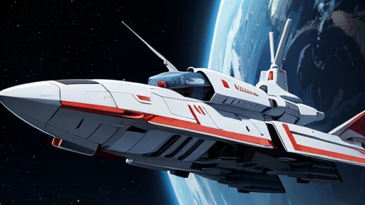 Space Battleship,masterpiece,best quality,super detailed,super fine illustration,