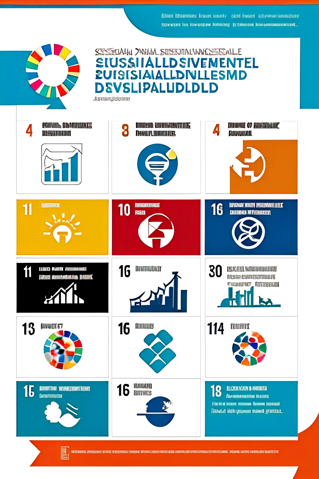 Create a poster using any designing tool on the topic of sustainable development goals