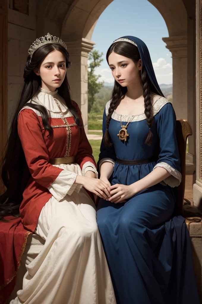 Mary and Elizabeth from the bible