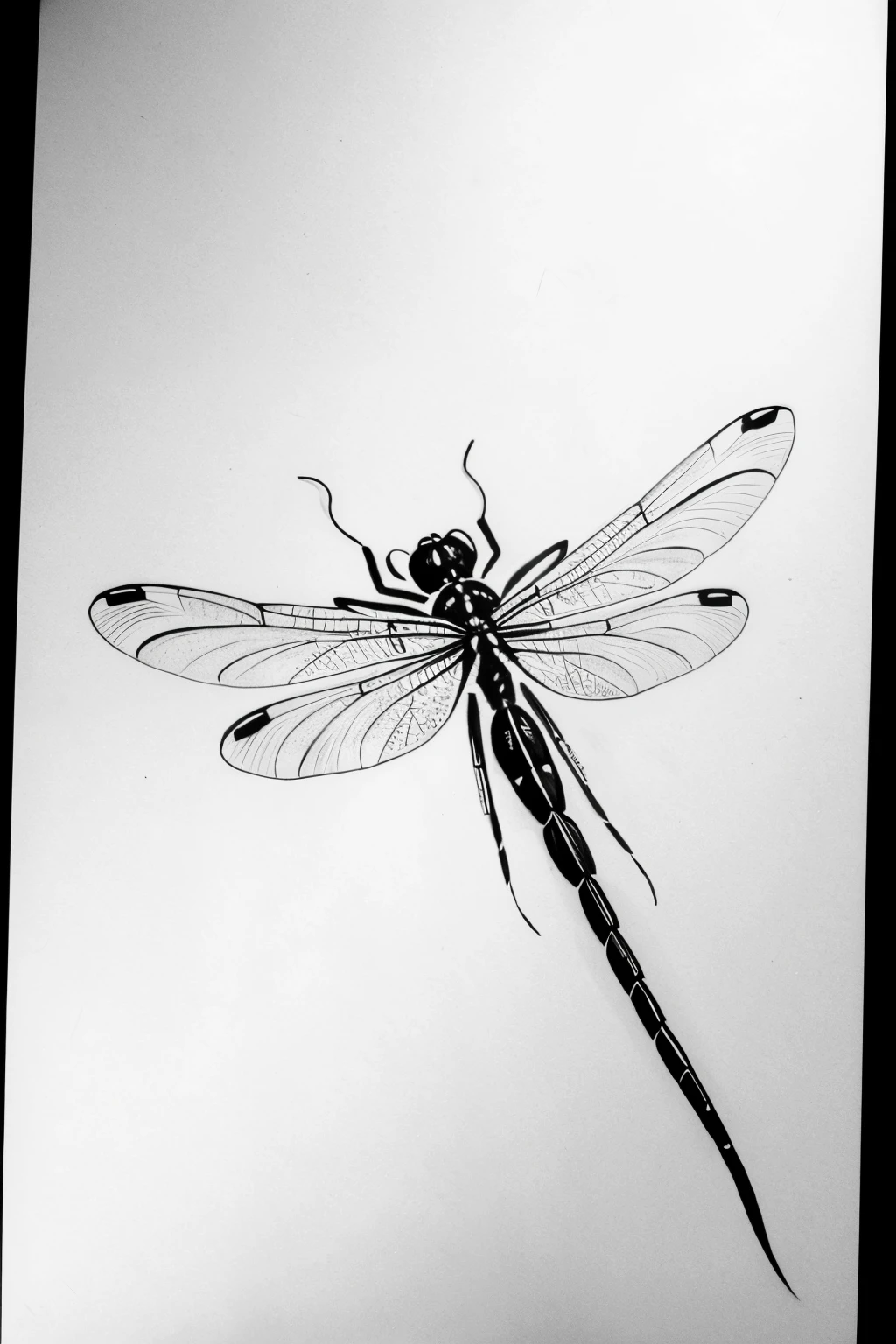 tattoo template, dragonfly ,drawing, shaded sketch,dragonfly, wings, flying,
profile, shaded wings, wind drawing background