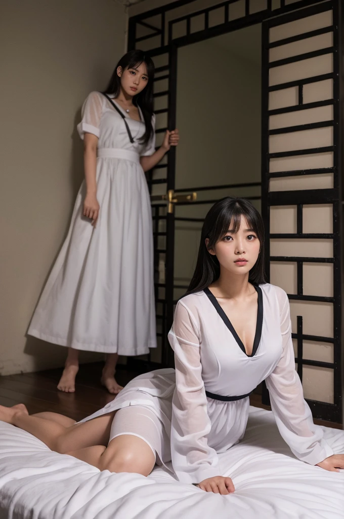 prison、Torture chamber、Women dominate、Dominant、High-quality images、Full body image、Contemptuous gaze、Korean women、Maid clothes、On the bed、拘束してくるDominant、High-quality images、Full body image、Contemptuous gaze、Korean women、bedroom、Korean maid fashion、I am a slave、I am defeated、Slave&#39;s point of view、Servant&#39;s Perspective