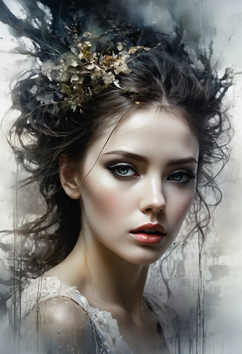 creative photography, dream scene ,
split wall, crumbling , hidden pose
, portrait, double exposure , cinematic quality ,"experimental surreal fantasy" , the thought process, breathtaking fusion, multi-layered, finely artistic works, style incorporating the fantastical elements of Lee Jeffries and Mark Molchan, infused with the serene sensitivity of Pino Daeni, projected dream scenes via double exposure, Matte, right value, the right color detailed face features, sharp eyes, soft skin, highly detailed, sharp, high definition, award winning, photo realistic, organic, ultra realistic, masterpiece, the thought process, in the style of Albert Whitlock, Igor Maikov, Tom Lovell, Johann Jungblut, Mark Molchan, Pino Daeni, Anato Finnstark, Nicoletta Ceccoli style Matte, mixed with juxtaposition of varied qualities of fantasy depicted via double exposure, (found footage) , emerges effortlessly mystical mystery scene, breathtaking fusion, multi-layered, finely artistic works, style by Michael Garmash/ Luis Royo/Wadim Kashin/Greg Rutkowsk. trending on artstation, sharp focus, studio photo, intricate details, by Michael Garmash/ Luis Royo/Wadim Kashin/Greg Rutkowsky, mixed with the painting techniques of Igor Maikov and Tom Lovell,