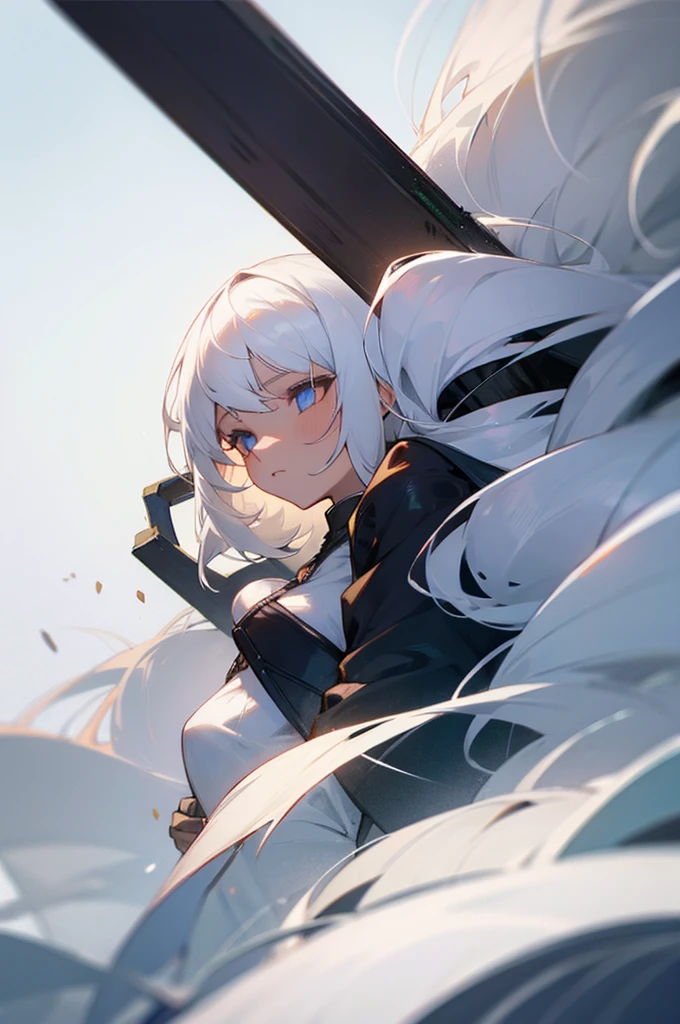 Female, White hair