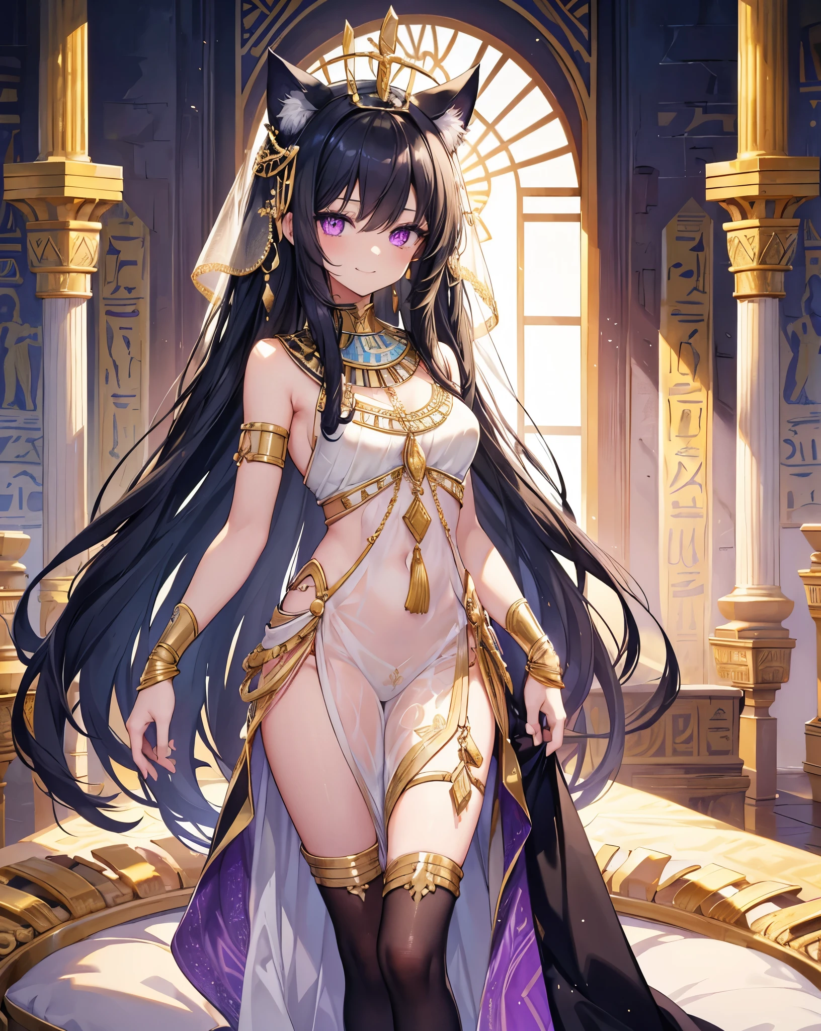 Indian mythology、Kali goddess、pole dance、One、Wearing gold and silver ornaments with precious stones over the naked、large full breasts、thin-waist、Golden Circlet、Curly hair with black hair、20yr old、Squatting down with legs spread and holding pole dance sticks in both hands、