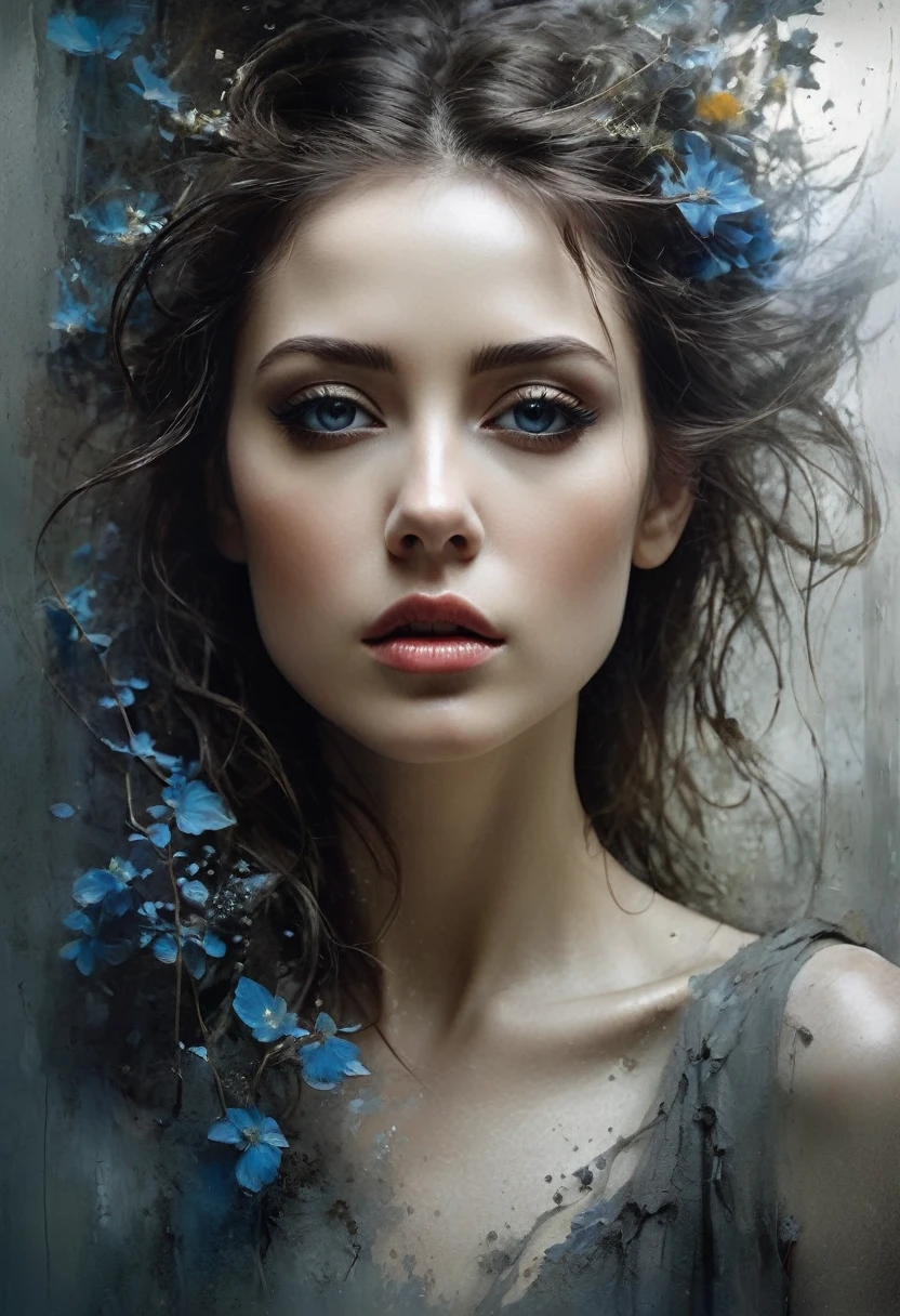 creative photography,   dream scene ,
split wall, crumbling , hidden pose
 , portrait, double exposure , cinematic quality ,"experimental surreal fantasy"  ,  the thought process, breathtaking fusion, multi-layered, finely artistic works, style incorporating the fantastical elements of Lee Jeffries  and Mark Molchan, infused with the serene sensitivity of Pino Daeni, projected dream scenes via double exposure, Matte, right value, the right color detailed face features, sharp eyes, soft skin, highly detailed, sharp, high definition, award winning, photo realistic, organic, ultra realistic, masterpiece, the thought process, in the style of  Albert Whitlock, Igor Maikov, Tom Lovell, Johann Jungblut, Mark Molchan, Pino Daeni, Anato Finnstark,  Nicoletta Ceccoli style Matte, mixed with juxtaposition of varied qualities of fantasy depicted via double exposure, (found footage) ,  emerges effortlessly  mystical mystery scene, breathtaking fusion, multi-layered, finely artistic works, style by Michael Garmash/ Luis Royo/Wadim Kashin/Greg Rutkowsk. trending on artstation, sharp focus, studio photo, intricate details, by Michael Garmash/ Luis Royo/Wadim Kashin/Greg Rutkowsky, mixed with the painting techniques of Igor Maikov and Tom Lovell,