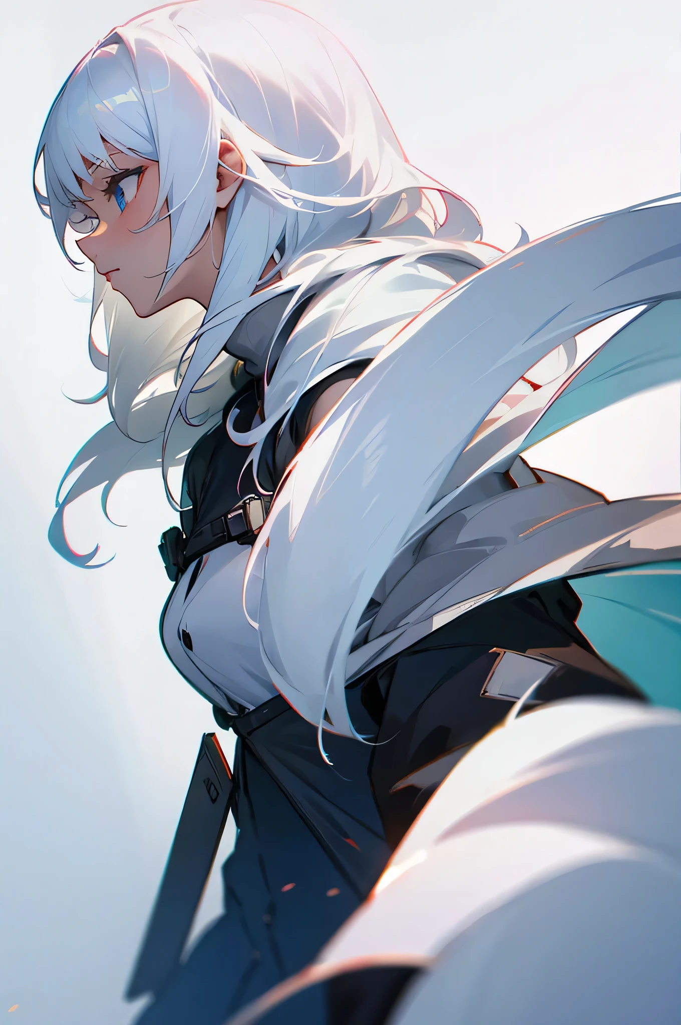 Female, White hair