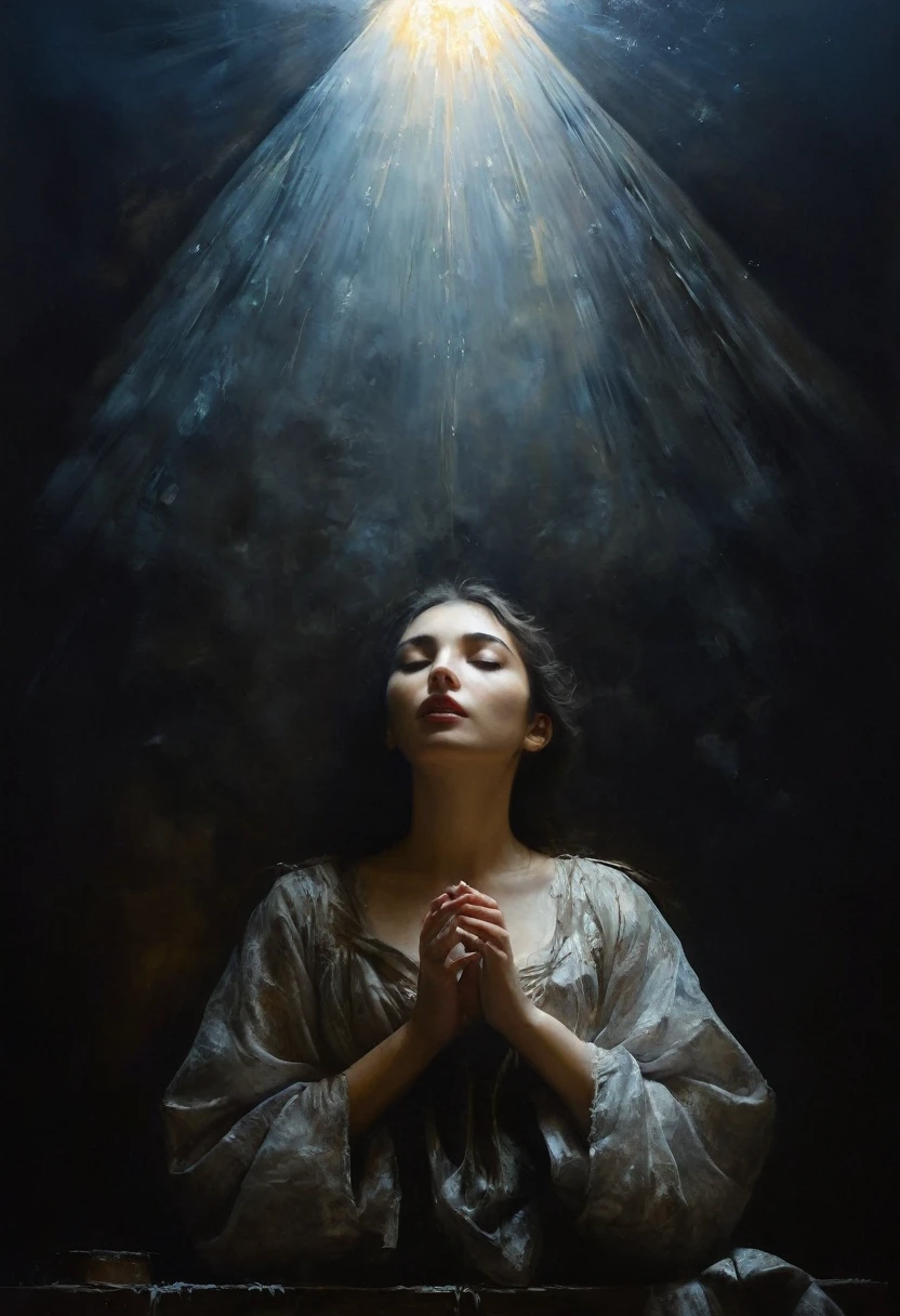 painting of a dream. Inspiration, cinematic scene, volumetric lights, ultra realistic, in the style of nicola samori