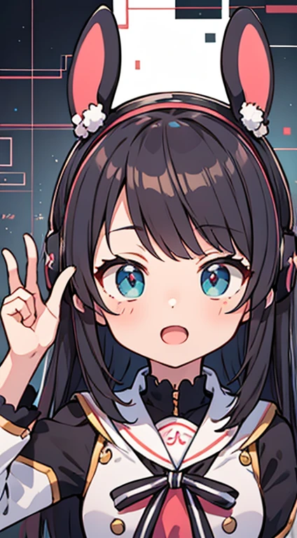 Highest quality,Cyberspace,Cyberspace,Anime Style,Virtual YouTuber,Nenechi,Very detailed,cute,dynamic,