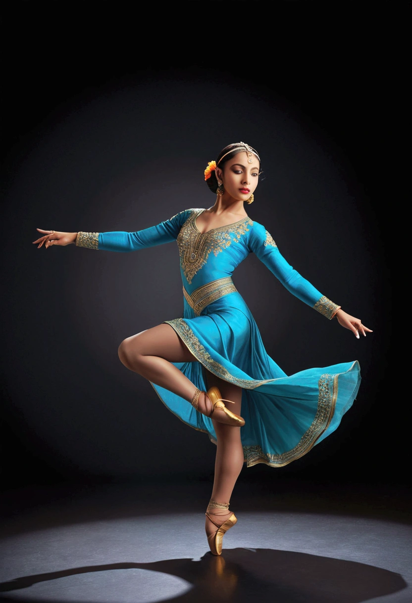 Dancer, dancing, by yousuf karsh, full body, cinematic still, (best quality, masterpiece, photorealistic), very aesthetic, perfect composition, intricate details, ultra-detailed, vivid colors