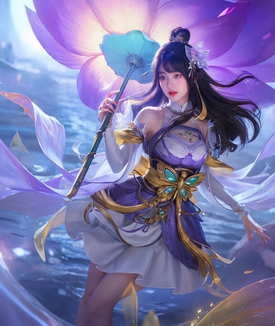 (lifelike,High resolution:1.3), medium shot,90 degree angle shooting,A slim girl, The face shape and eyes are super delicate,black hair,The lips are rosy and shiny,(pretty face), (best quality), (super detailed), (Extremely detailed CG unified 8K wallpaper),Full body photography,green dress,(model photos),big eyes,(eternal),Eyes look at the audience,super huge breasts,Soft breasts,Very real breasts,puff out your chest,character-centered,