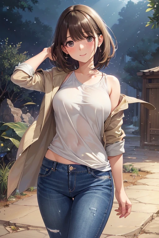 anegasaki nene、Shiny brown hair, short hair, (Beautiful brown eyes、Sparkling eyes, Fine grain)、smile、超Detailed eyes、Highly detailed face, 非常にDetailed eyes,


(((masterpiece, 最high quality, High resolution, 超High resolution, Pixel perfect, Written boundary depth, 4K, RTTX10.0))),

(high quality, High resolution, The finer details), Realistic, Outdoor, (Vast arid region:1.4), 
Wild Cactus, Denim jacket, Denim pants, Strong winds, alone, Curvy Women, , Sparkling eyes, (Detailed eyes), smile, blush, Sweat, Oily skin, Shallow depth of field