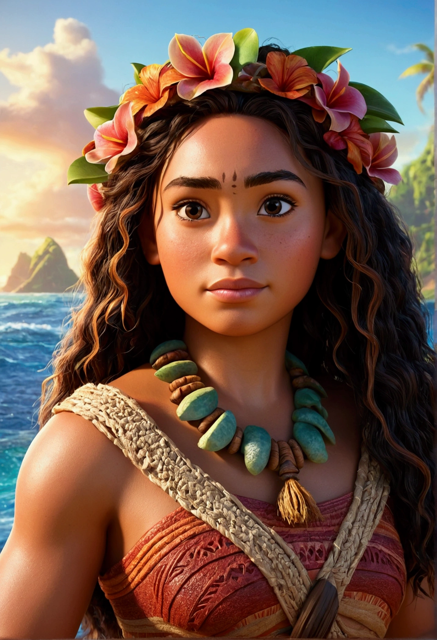 Disney's Moana Portrait., Samdoesarts из JH