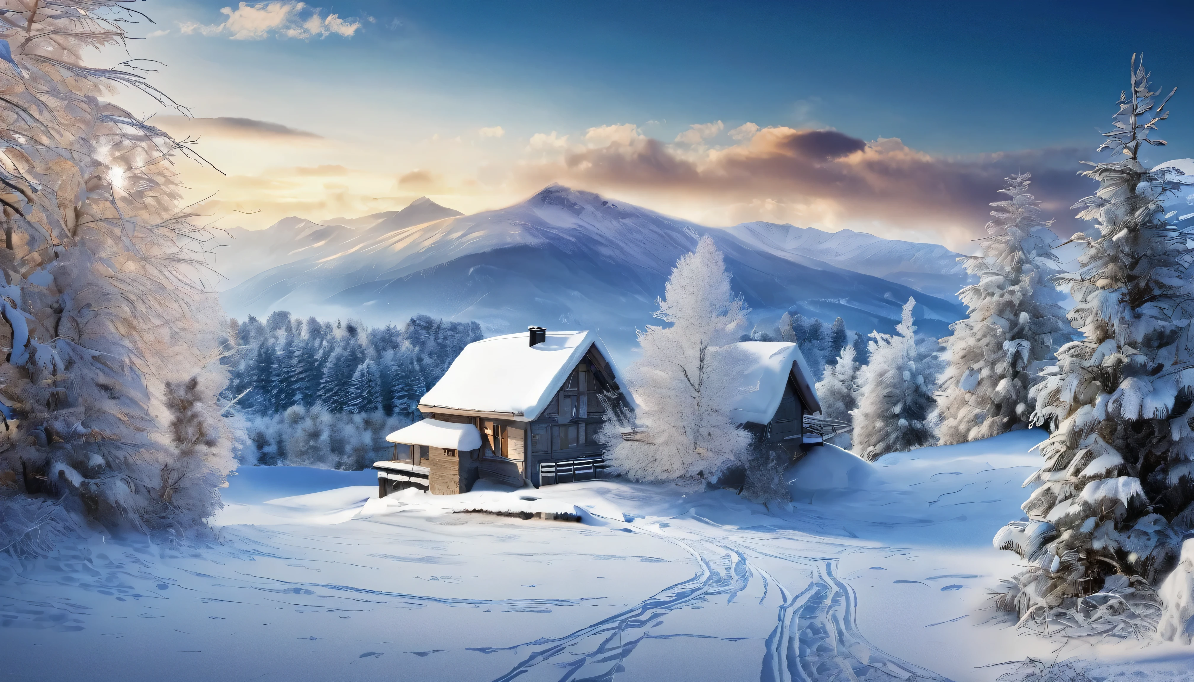 wallpapersv1, winter view patern style wallpapersv1, 8k