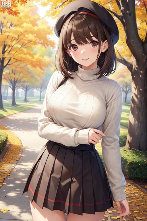 anegasaki nene、Shiny brown hair, short hair, (Beautiful brown eyes、Sparkling eyes, Fine grain)、smile、Ultra-detailed eyes、Highly detailed face, Highly detailed eyes,


(((masterpiece, Highest quality, High resolution, 超High resolution, Pixel perfect, Written boundary depth, 4K, RTTX10.0))),

1 Woman Standing, Mature Woman, /(Ribbed sweater/) /(Red Check Skirt/) beret, /(Brown Hair/) bangs, 赤面する優しいsmile, (masterpiece Highest quality:1.2) Delicate illustrations, super detailed, Large Breasts, Lower your arms BREAK /(Outdoors in a public park/) Brick road, Autumn leaves on a tree々, Detailed Background