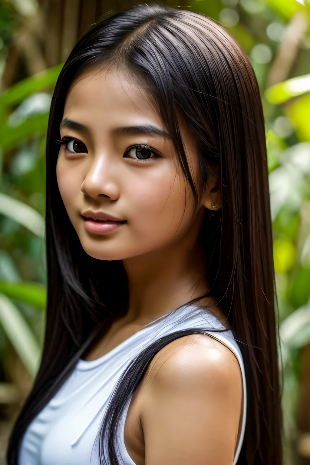 (thailand girls), with an enchanting, flawless facial structure, exuding an ethereal beauty, (thailand girls), untouched by makeup, showcasing radiant, immaculate skin, (thailand girls), adorned with long, sleek black hair that cascades down their shoulders, (thailand girls), their naturally beautiful faces radiating a youthful charm, (thailand girls), captured from a frontal perspective, capturing the essence of their natural beauty, (thailand girls), in a candid, carefree pose, (thailand girls), the perfection of their features accentuated by the natural light, (thailand girls), the image, a masterpiece of high resolution