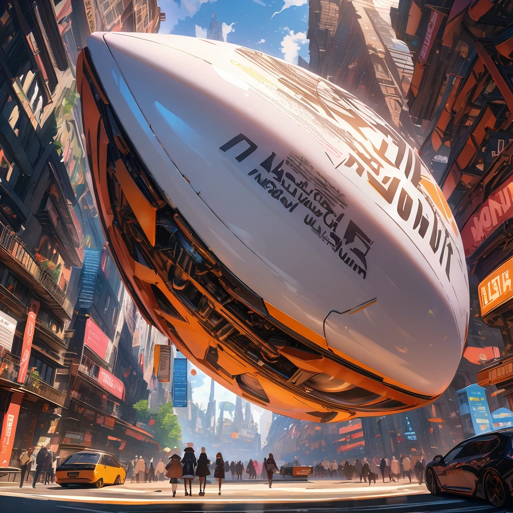 Giant mechanical egg, flying nun with mechanical wings, detailed background, detailed writing, 4k, UHD, absurd, ultra quality, masterpiece,