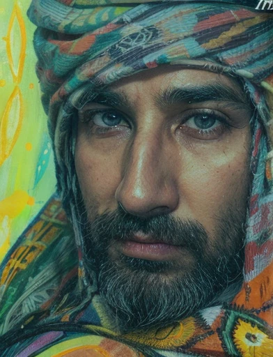 Arab man, 40 year old , realisitic