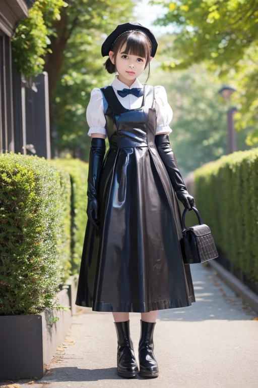 live-action　female kindergartener　dress　ウェディングdress　白dress　rubber　Long skirt　latex　long handbag　Long gloves　Lady　